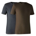 Deerhunter Herren T-Shirts 2er Pack braun + grau 
