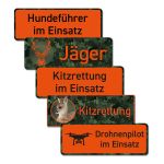 Jagd-Autoschild mit Magnet 